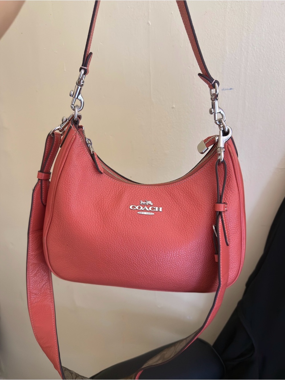 Coach Teri Hobo Bag - Coral